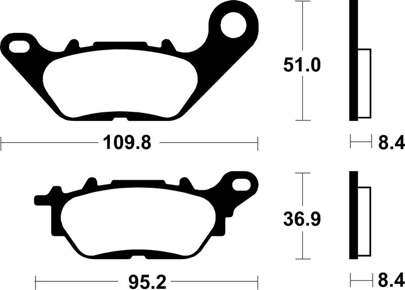 Tecnium - Brake Pads Organic voor Scooter