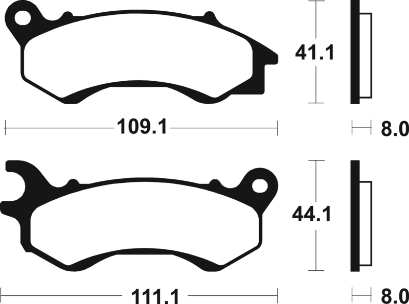 Tecnium - Brake Pads Organic voor Scooter
