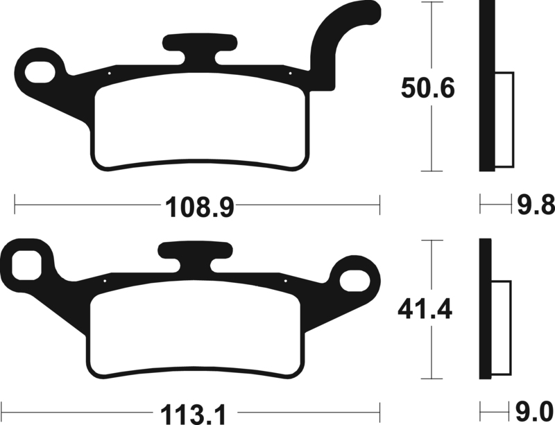 Tecnium - Brake Pads Organic voor Scooter