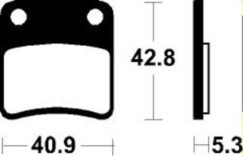 Tecnium - Brake Pads Organic voor Scooter