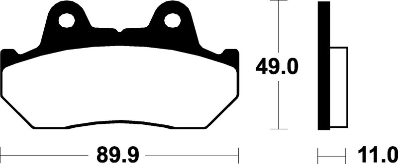 Tecnium - Brake Pads Me42 Organic voor Scooter