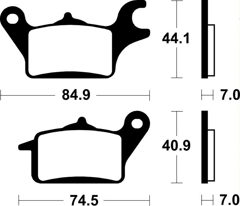 Tecnium - Brake Pads Organic voor Scooter