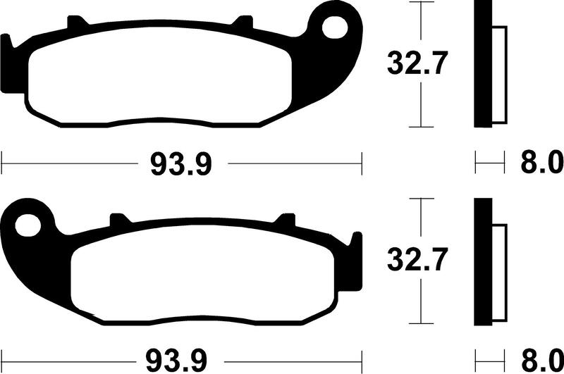 Tecnium - Brake Pads Organic voor Scooter