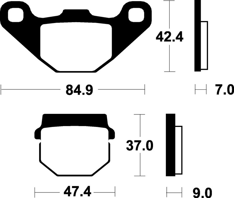Tecnium - Brake Pads Organic voor Scooter