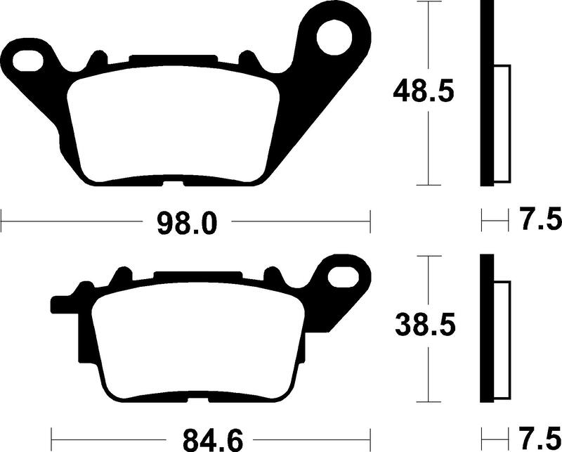 Tecnium - Brake Pads Organic voor Scooter
