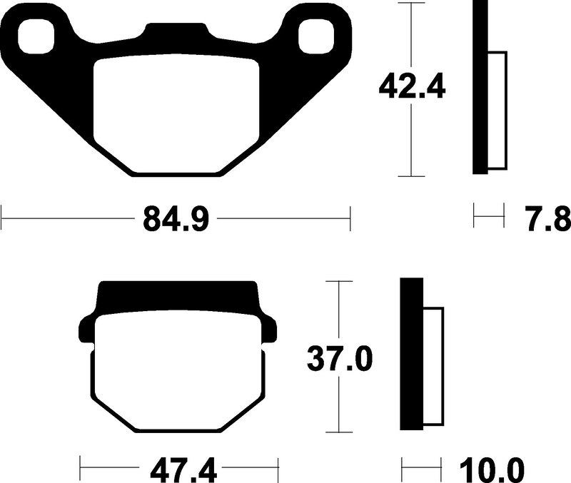 Tecnium - Brake Pads Organic voor Scooter