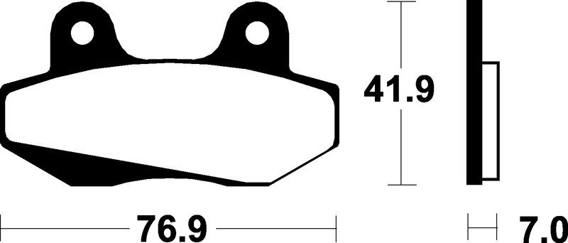 Tecnium - Brake Pads ME51 Organic voor Scooter