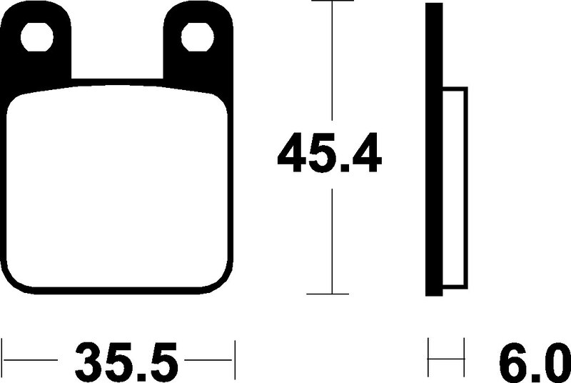 Tecnium - Brake Pads Me59 Organisch voor Scooter