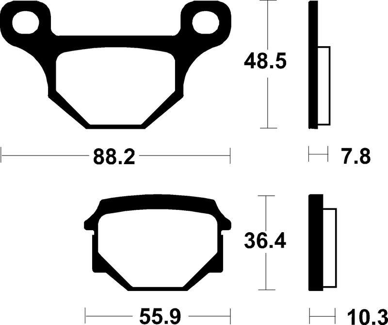 Tecnium - Brake Pads Me85 Organic voor Scooter