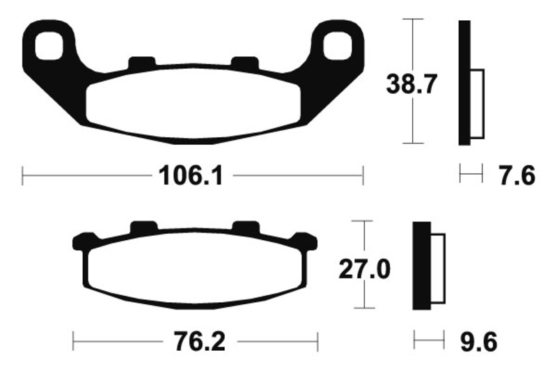 Tecnium - Brake Pads Mf115 Sinter Metal