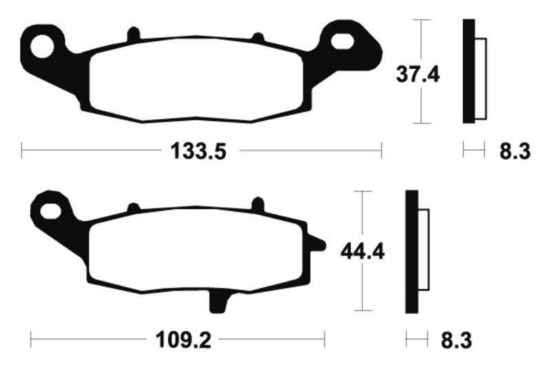 Tecnium - Brake Pads Sinter Metal Street Performance MF205