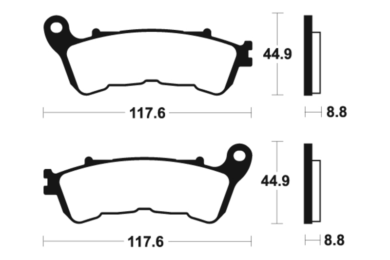 Tecnium - Brake Pads Sinter Metal voor Street Performance