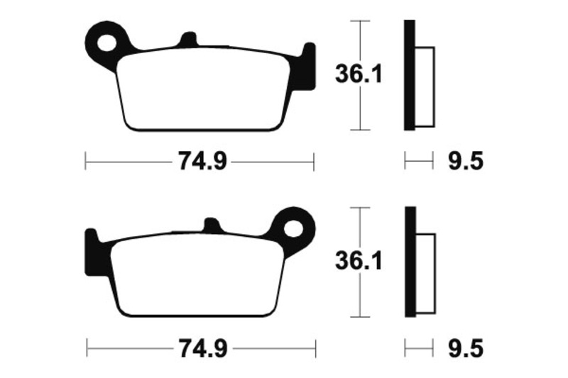 Tecnium - Brake Pads Sinter Metal voor MX/ATV