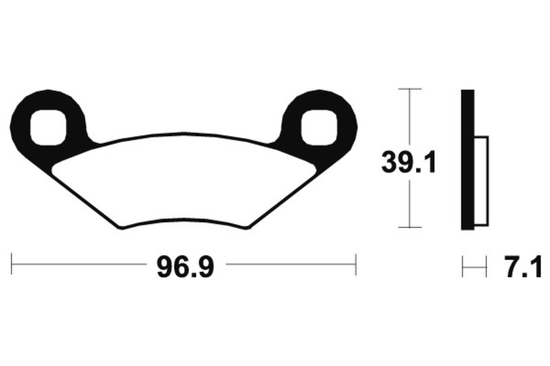 Tecnium - Brake Pads Sinter Metal voor MX/ATV