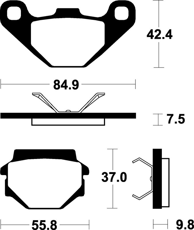 Tecnium - Brake Pads Sinter Metal voor MX/ATV