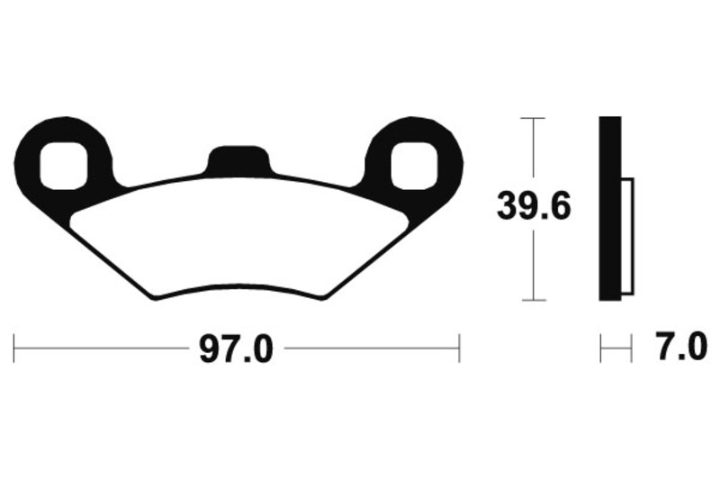 Tecnium - Brake Pads Sinter Metal voor MX/ATV