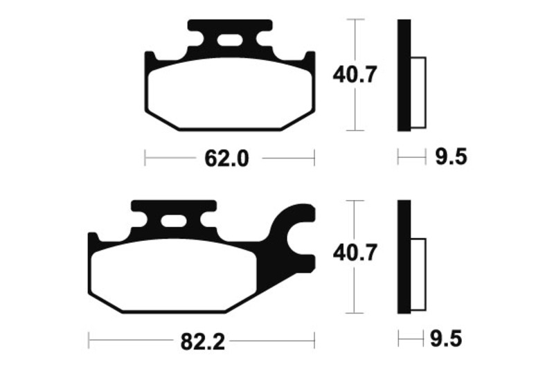 Tecnium - Brake Pads Sinter Metal voor MX/ATV