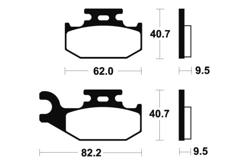 Tecnium - Brake Pads Sinter Metal voor MX/ATV