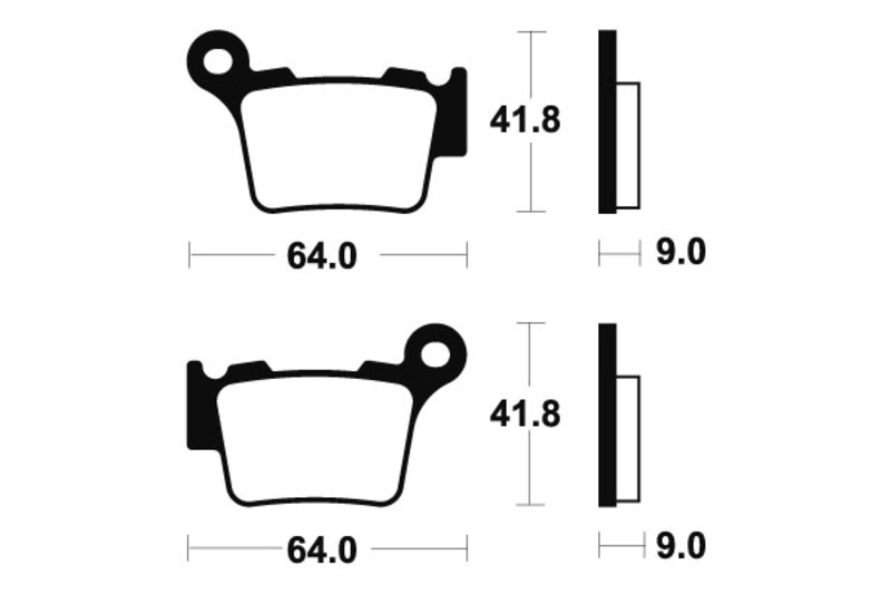 Tecnium - Brake Pads Sinter Metal voor MX/ATV