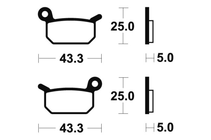 Tecnium - Brake Pads Sinter Metal voor MX/ATV