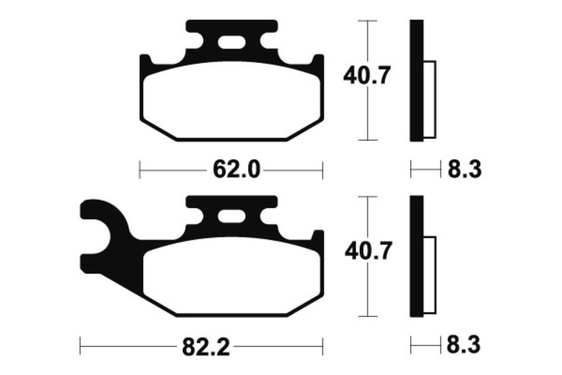 Tecnium - Brake Pads Sinter Metal voor MX/ATV