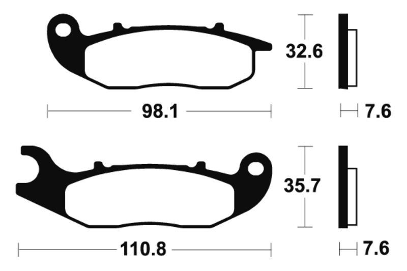 Tecnium - Brake Pads Sinter Metal voor MX/ATV