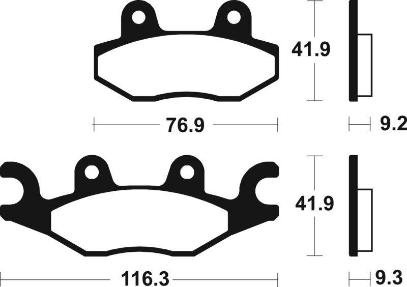 Tecnium - Brake Pads Sinter Metal voor MX/ATV
