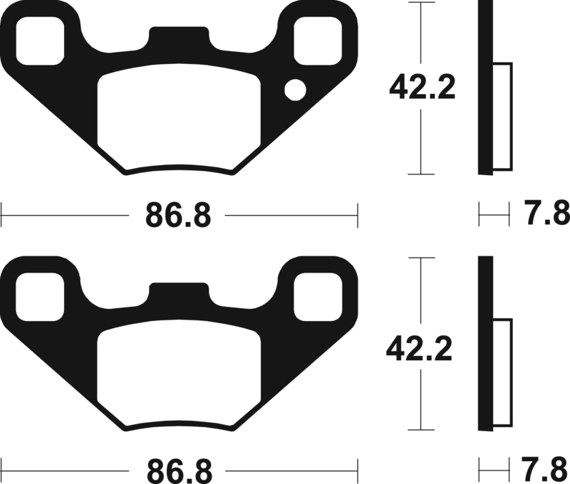 Tecnium - Brake Pads Sinter Metal voor MX/ATV
