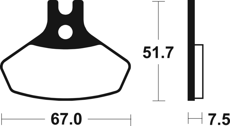 Tecnium - Brake Pads Sinter Metal voor MX/ATV