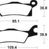 Tecnium - Brake Pads Sinter Metal voor MX/ATV