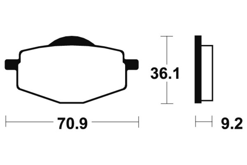 Tecnium - Brake Pads Mo75 Sinter Metal voor MX/ATV