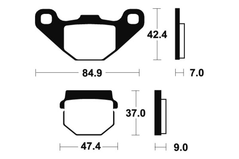 Tecnium - Brake Pads Sinter Metal voor MX/ATV