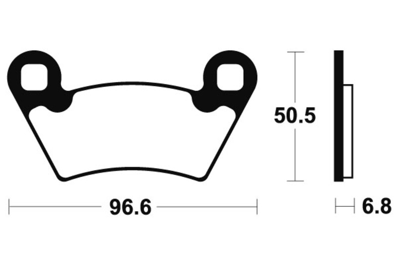 Tecnium - Brake Pads Moa300 Sinter Metal voor MX/ATV
