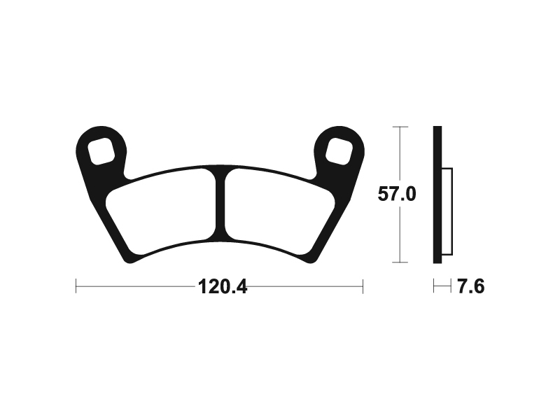 Tecnium - Brake Pads Sinter Metal voor MX/ATV