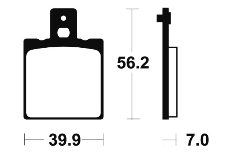 Tecnium - Brake Pads Mor19 Sinter Metal