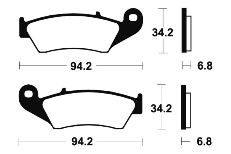 Tecnium - Brake Pads Sinter Metal Racing MX/ATV
