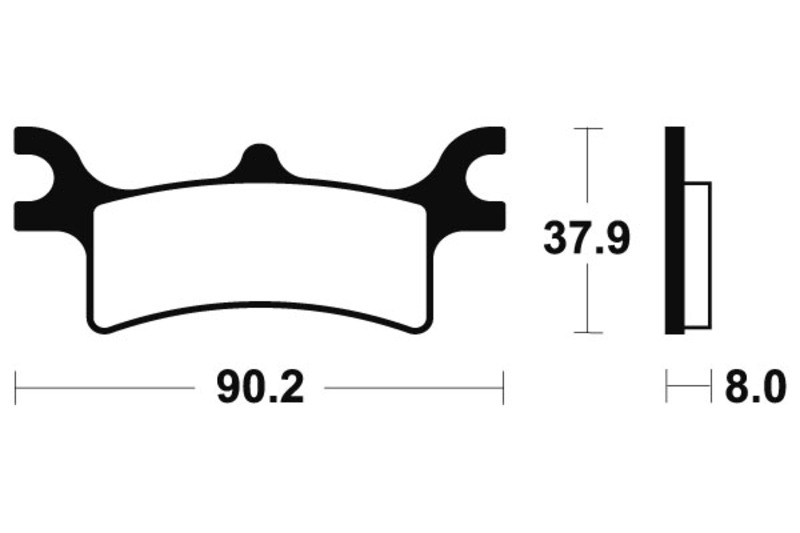 Tecnium - Brake Pads Sinter Metal voor Racing MX/ATV