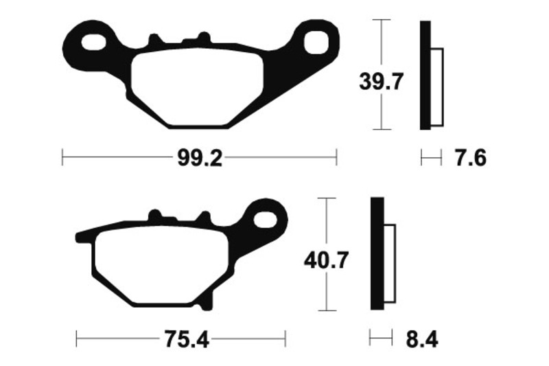 Tecnium - Brake Pads Sinter Metal voor Racing MX/ATV