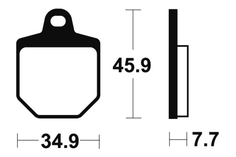 Tecnium - Brake Pads Sinter Metal voor Racing MX/ATV