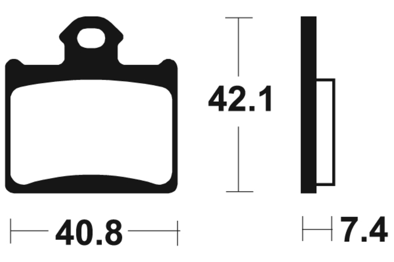 Tecnium - Brake Pads Sinter Metal voor Racing MX/ATV