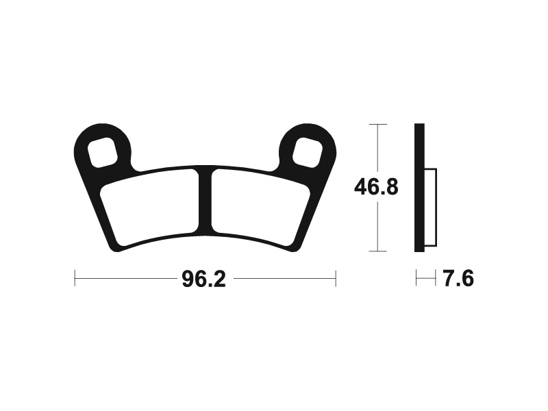 Tecnium - Brake Pads Sinter Metal voor Racing MX/ATV