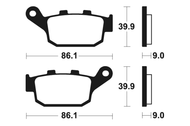 Tecnium - Brake Pads Mr 381 Sinter Metal