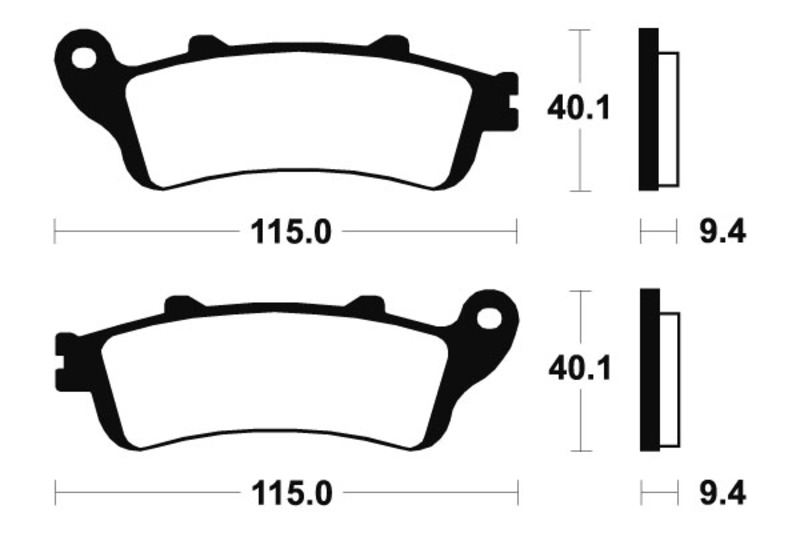 Tecnium - Brake Pads Sinter Metal Street Performance MR222