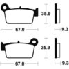 Tecnium - Brake Pads Mr290 Sinter Metal