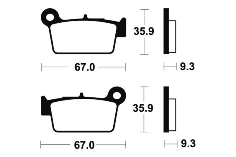 Tecnium - Brake Pads Mr290 Sinter Metal