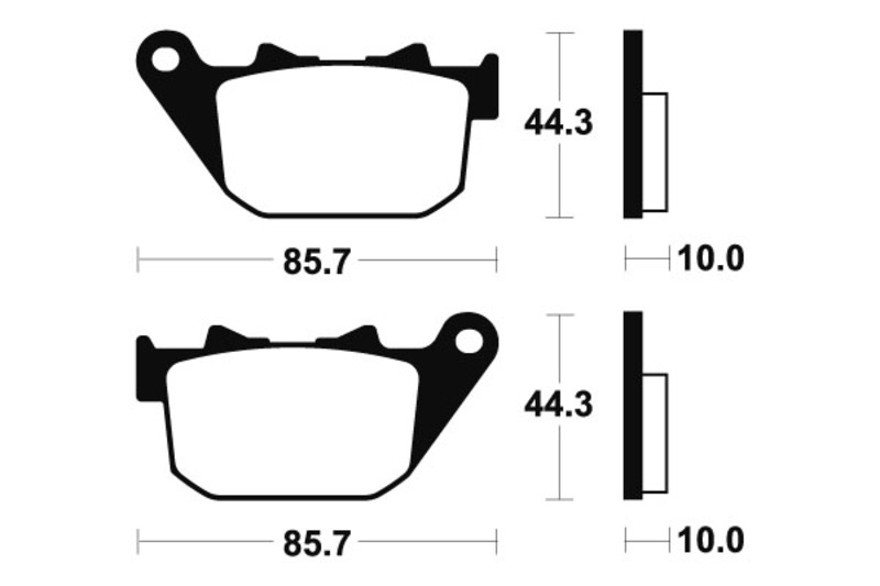 Tecnium - Brake Pads Mr308 Sinter Metal