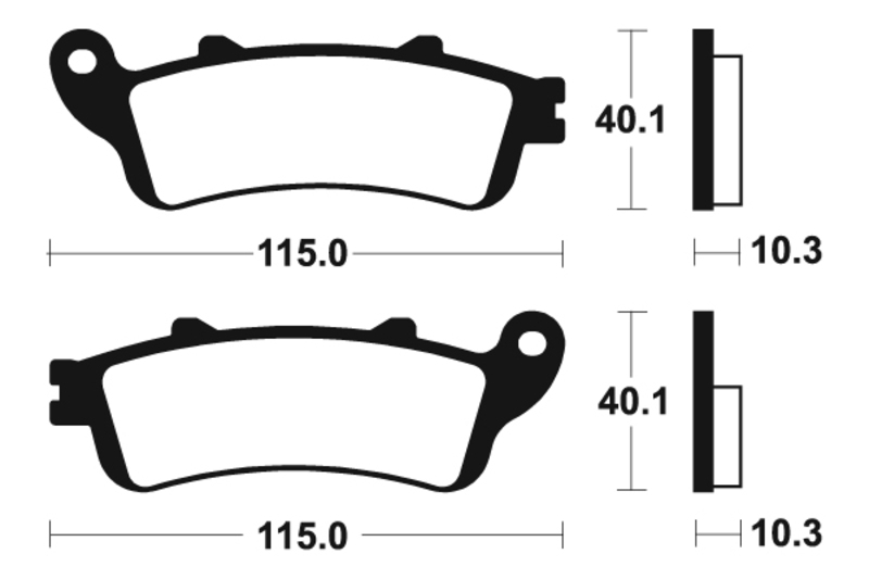 Tecnium - Brake Pads Mr380 Sinter Metal