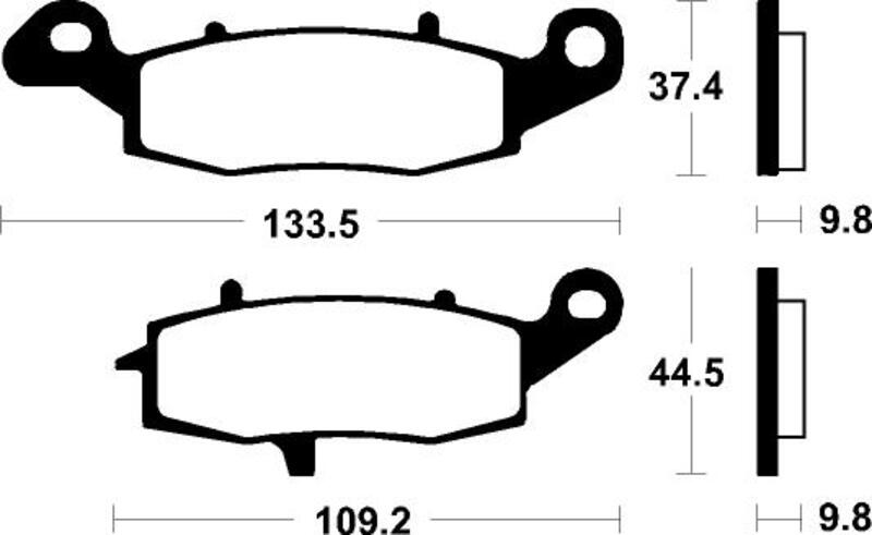 Tecnium - Brake Pads Mr420 Sinter Metal