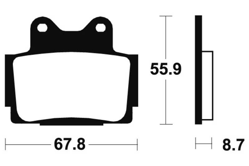 Tecnium - Brake Pads MR70 Sinter Metal Street Performance