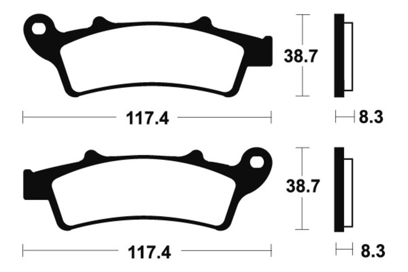 Tecnium - Brake Pads Sinter Metal voor Maxi Scooter